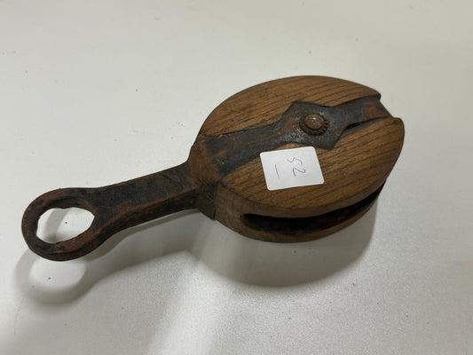 Houten 1 schijfsblok 72 mm tot 13 mm lijn - 52