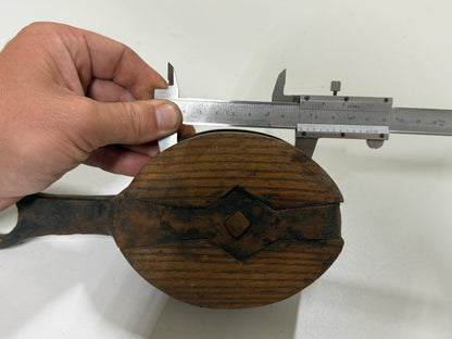 Houten 1 schijfsblok 72 mm tot 13 mm lijn - 52