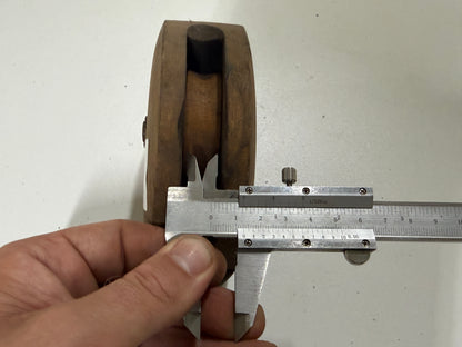 Houten 1 schijfsblok 72 mm tot 13 mm lijn - 52