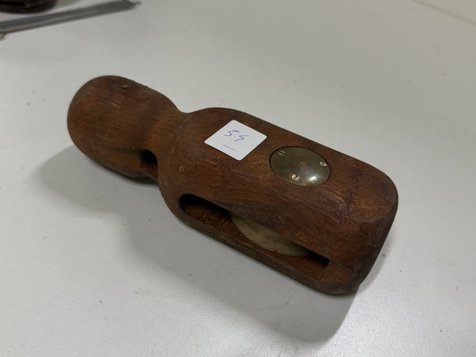 Houten 1 schijfsblok 67 mm tot 14 mm lijn - 54