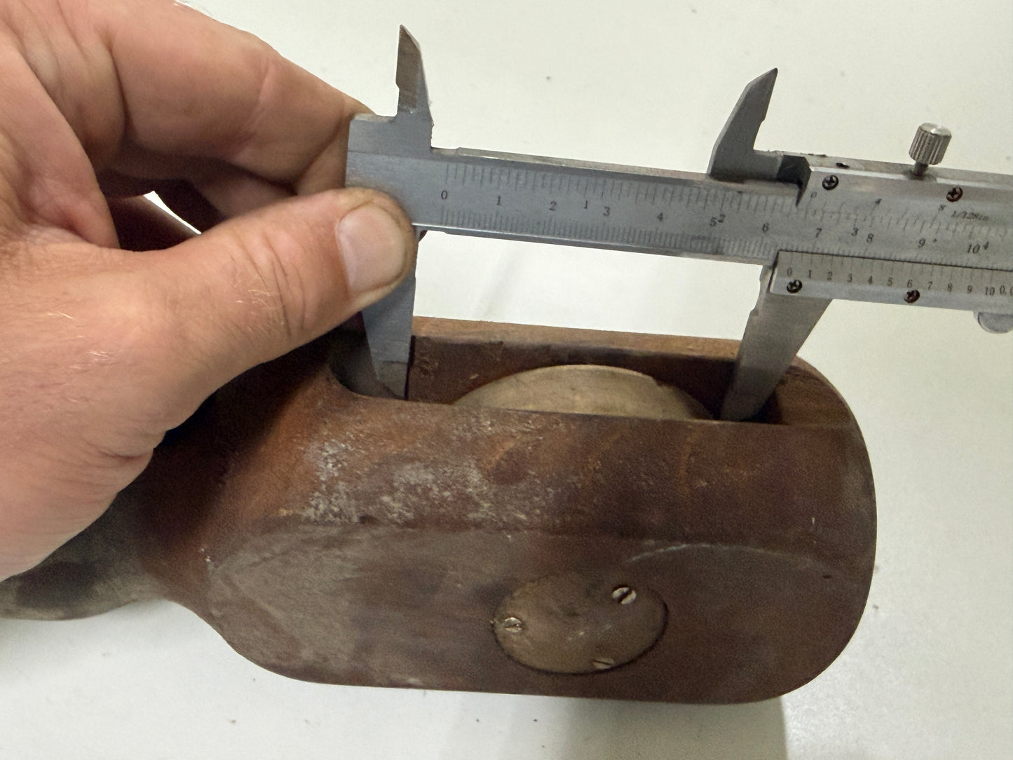 Houten 1 schijfsblok 67 mm tot 14 mm lijn - 54