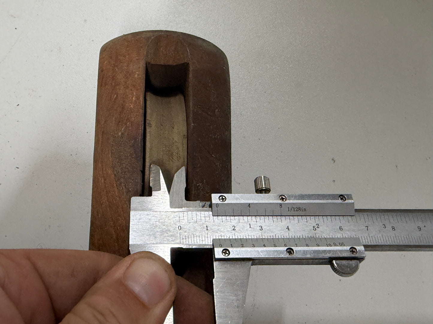 Houten 1 schijfsblok 67 mm tot 14 mm lijn - 54