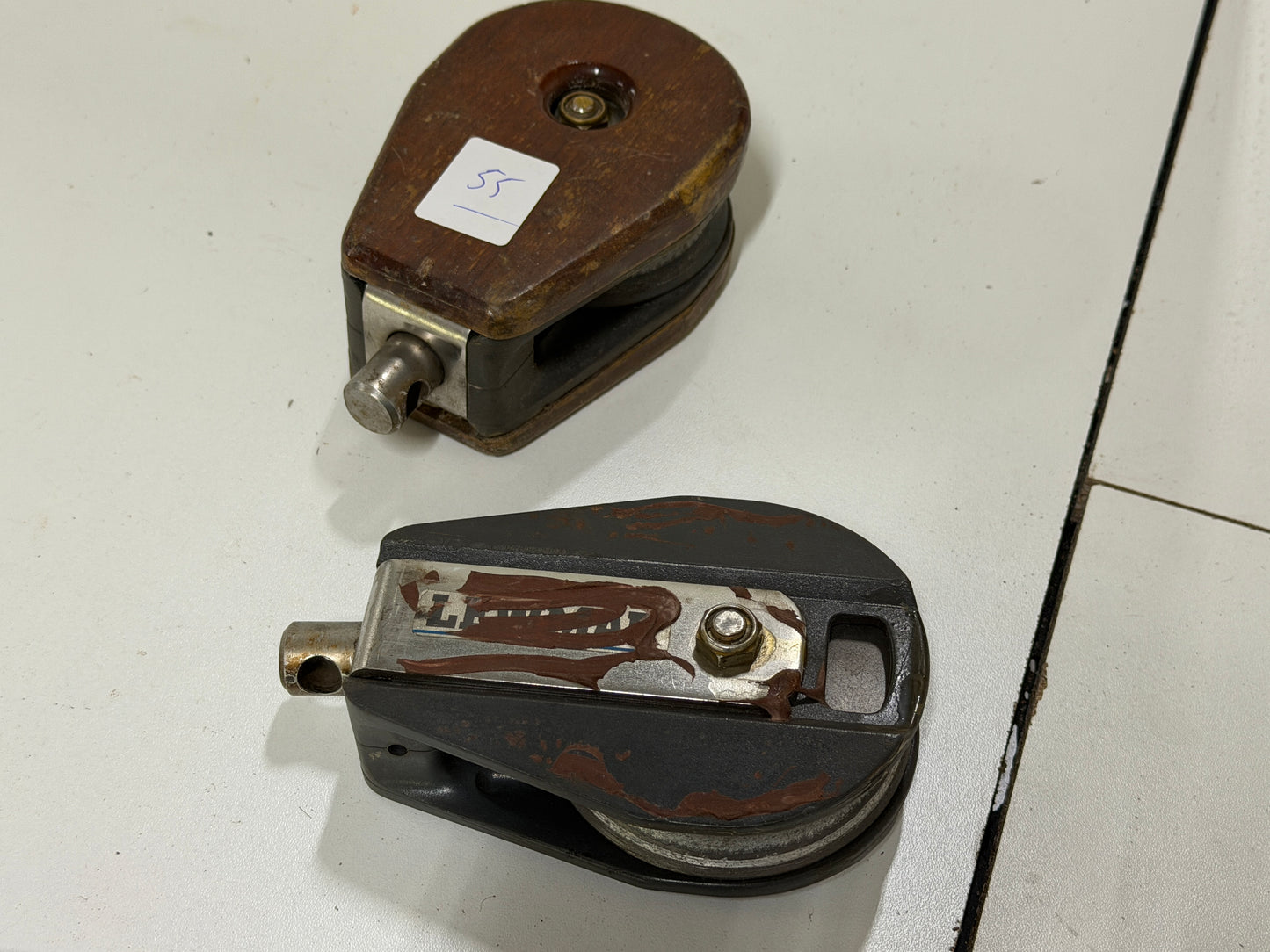 Lewmar 1 schijfsblok 85 mm tot 16 mm met stalen schijf - 55