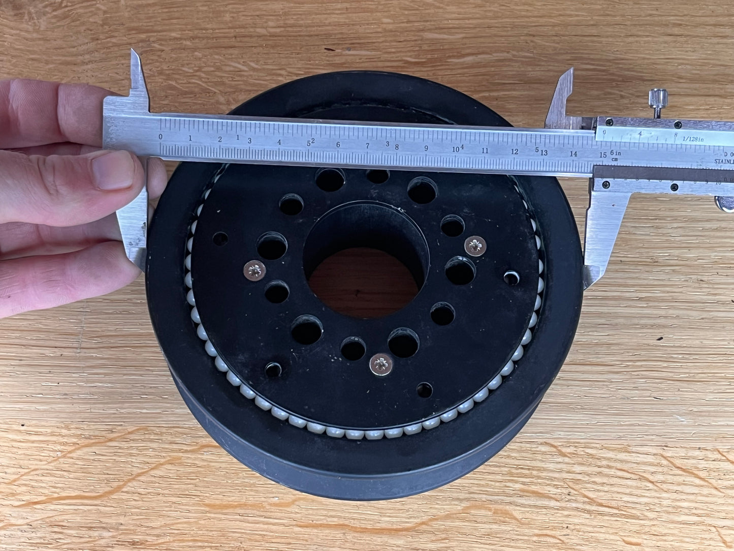 Gelagerd blok / schildpadblok schijf 150 mm