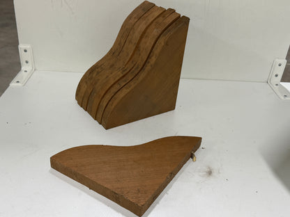 Teakhouten steunen / dragers 240x205 mm