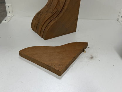 Teakhouten steunen / dragers 240x205 mm