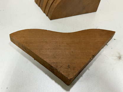 Teakhouten steunen / dragers 240x205 mm