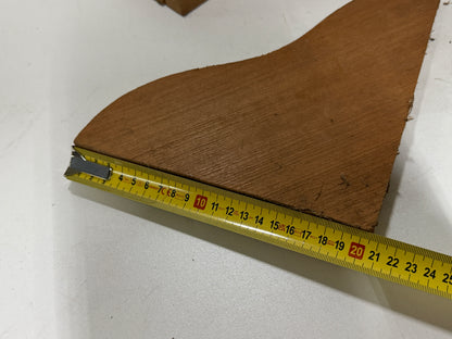 Teakhouten steunen / dragers 240x205 mm