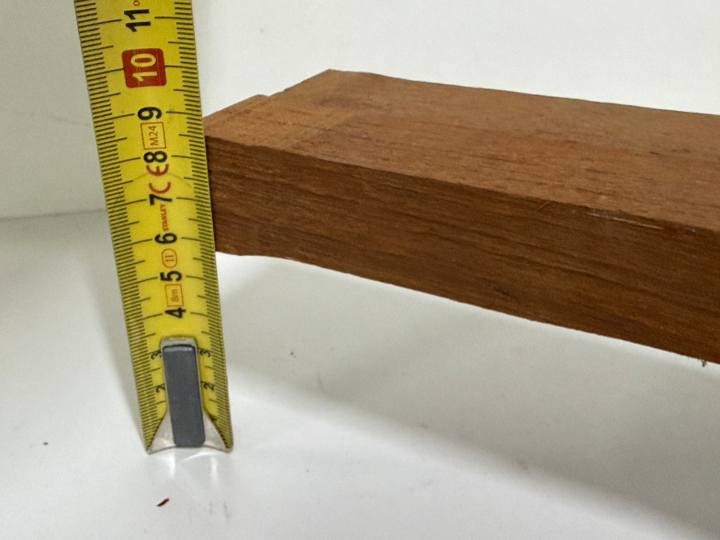 Teakhouten balkjes met boog 720 x 32 x 26 mm