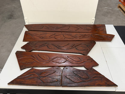 Gesneden houten sierpanelen, sierfront