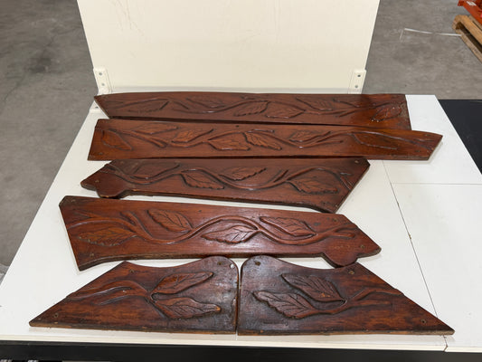 Gesneden houten sierpanelen, sierfront