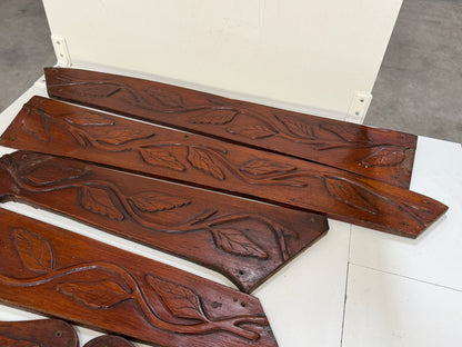 Gesneden houten sierpanelen, sierfront
