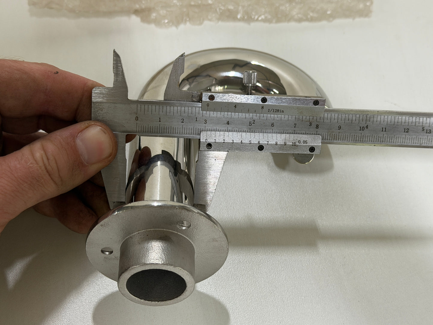 RVS zwanenhals dekdoorvoer 30 mm / NIEUW