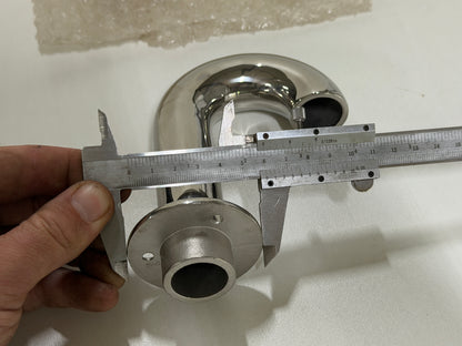 RVS zwanenhals dekdoorvoer 30 mm / NIEUW