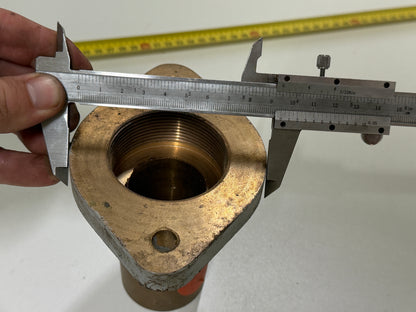 Messing/bronzen doorvoer 56 mm