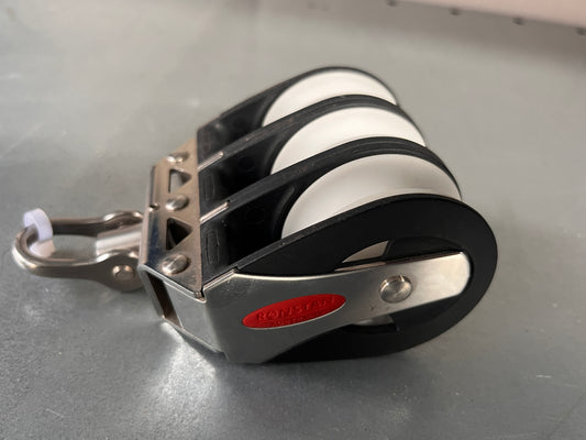 Ronstan 3 schijfs blok 50 mm schijf 12 mm lijn Nieuw