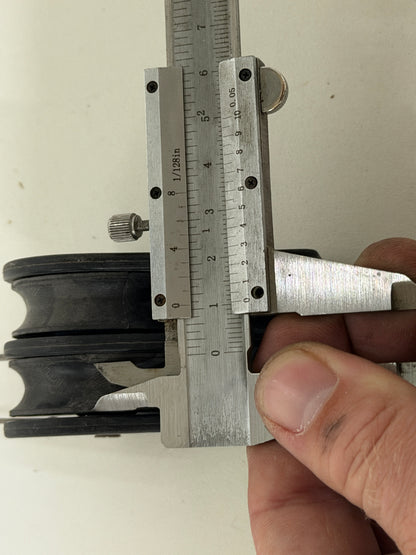 Barton 2 schijfsblok gelagerd, hondvot 45 mm tot 10 mm lijn - NIEUW