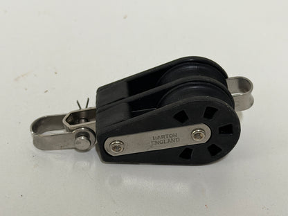 Barton 2 schijfsblok gelagerd, hondsvot 35 mm tot 9 mm lijn - NIEUW