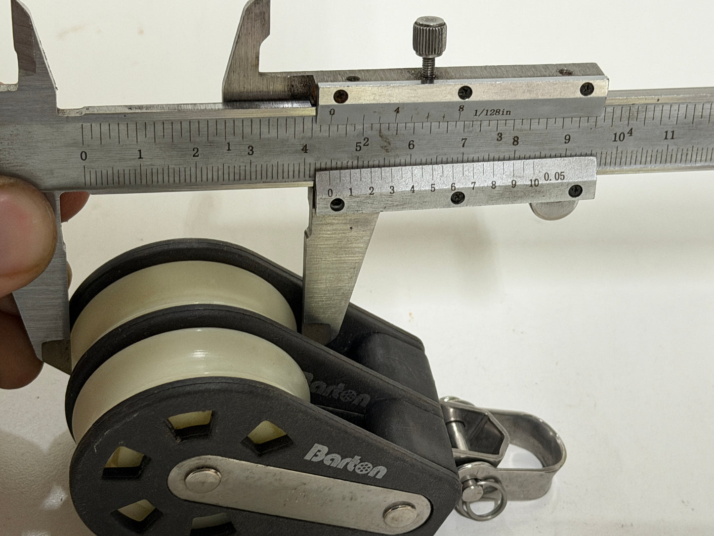 Barton 2 schijfsblok gelagerd, beugel 45 mm tot 10 mm lijn - NIEUW