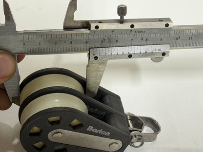 Barton 2 schijfsblok gelagerd, beugel 45 mm tot 10 mm lijn - NIEUW
