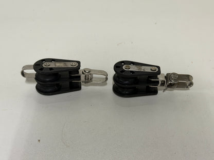 2 x Barton 2 schijfsblok gelagerd 30 mm tot 7 mm lijn