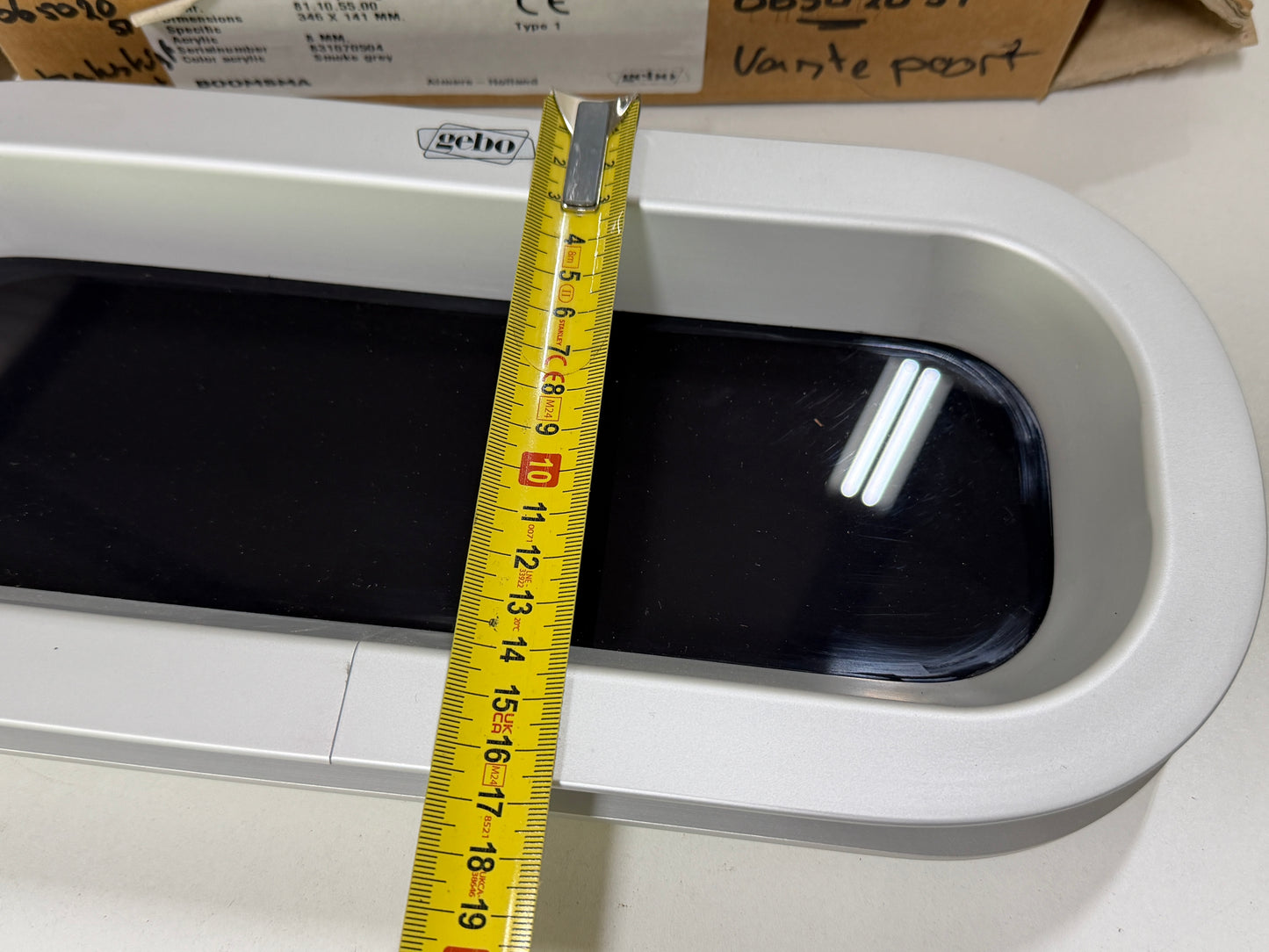 Gebo patrijspoort vast 346 x 141 mm - NIEUW