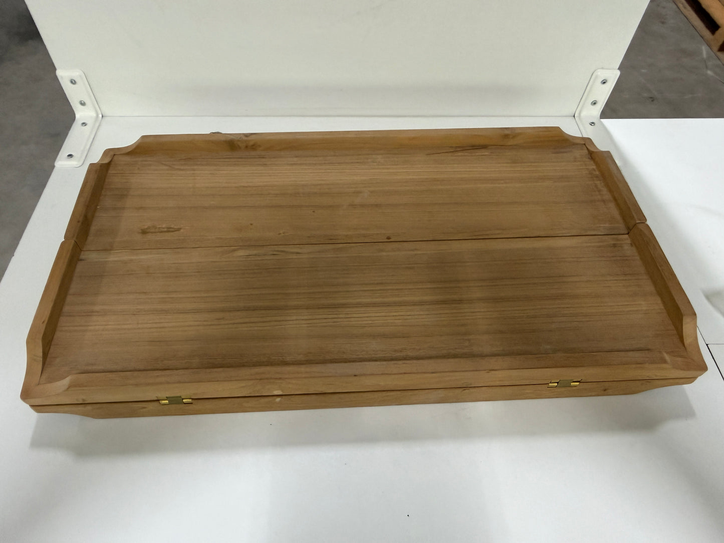 Teak tafel inklapbaar 650 x 350/700 mm - NIEUW