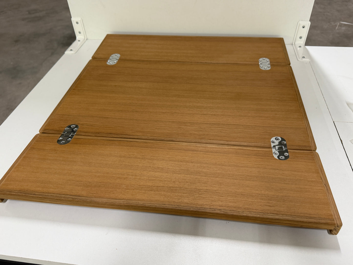 Teak tafel inklapbaar 600 x 350/700 mm - NIEUW
