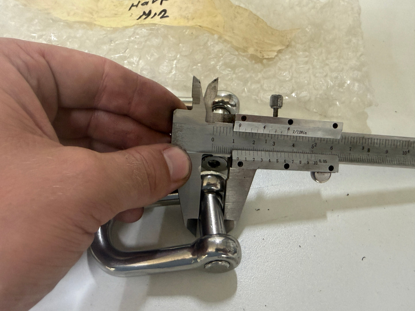 D sluiting met inbusbout 12 mm - NIEUW