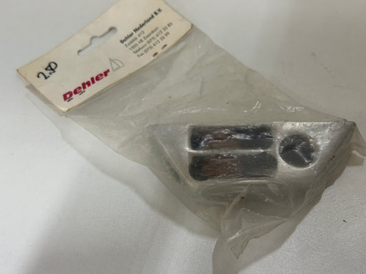 Aluminium 2 schijfs schildpadblok met oog 25 mm tot 8 mm lijn - NIEUW