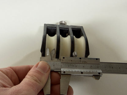 HYE 3 schijfs blok 50 mm schijf 12 mm lijn