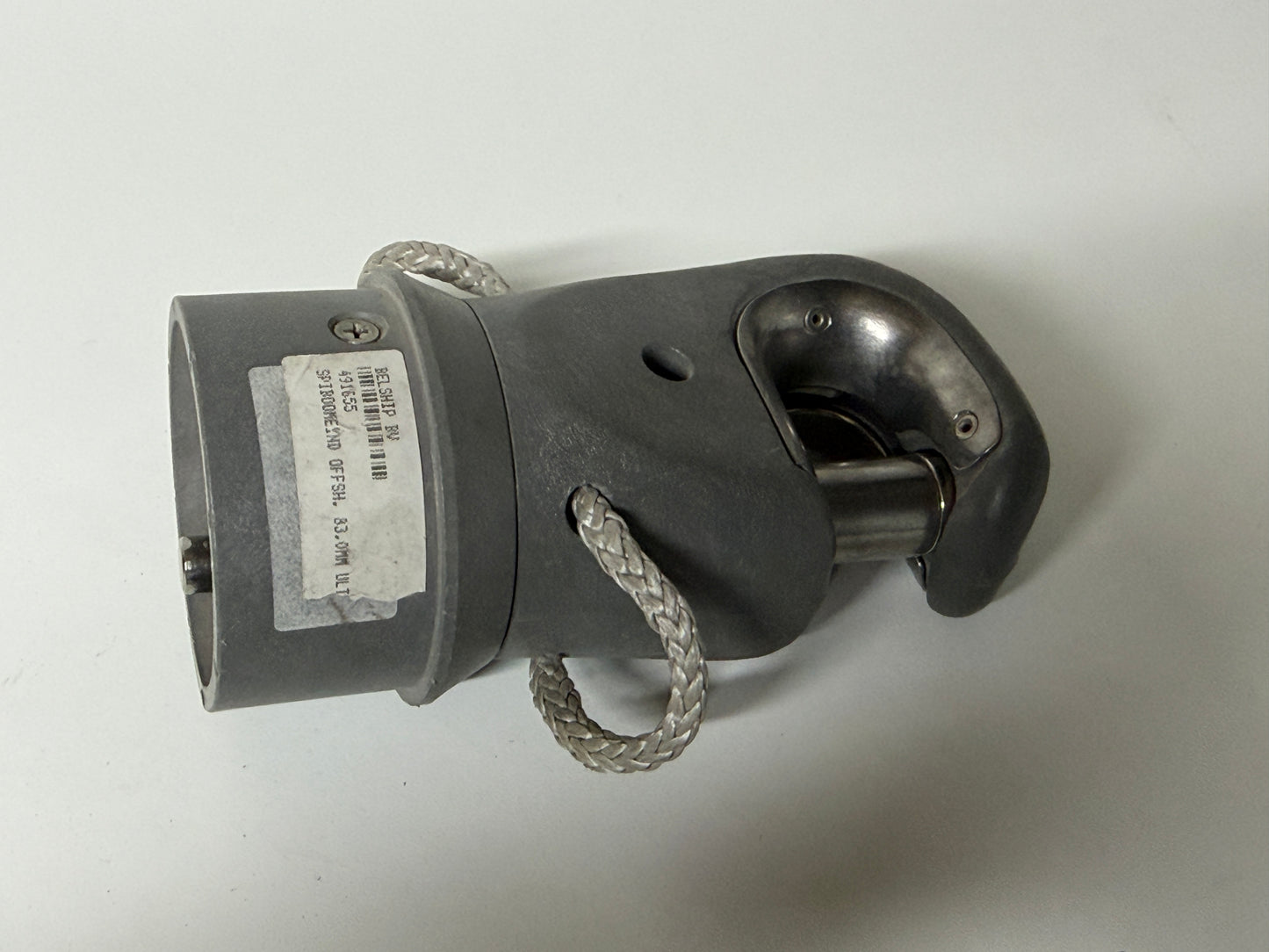 Spiboom eind / spi boom beslag 83 mm