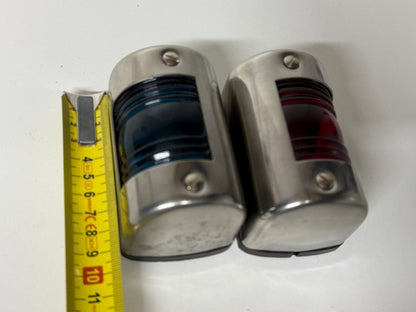 Rood en groen navigatie verlichting zonder vitting