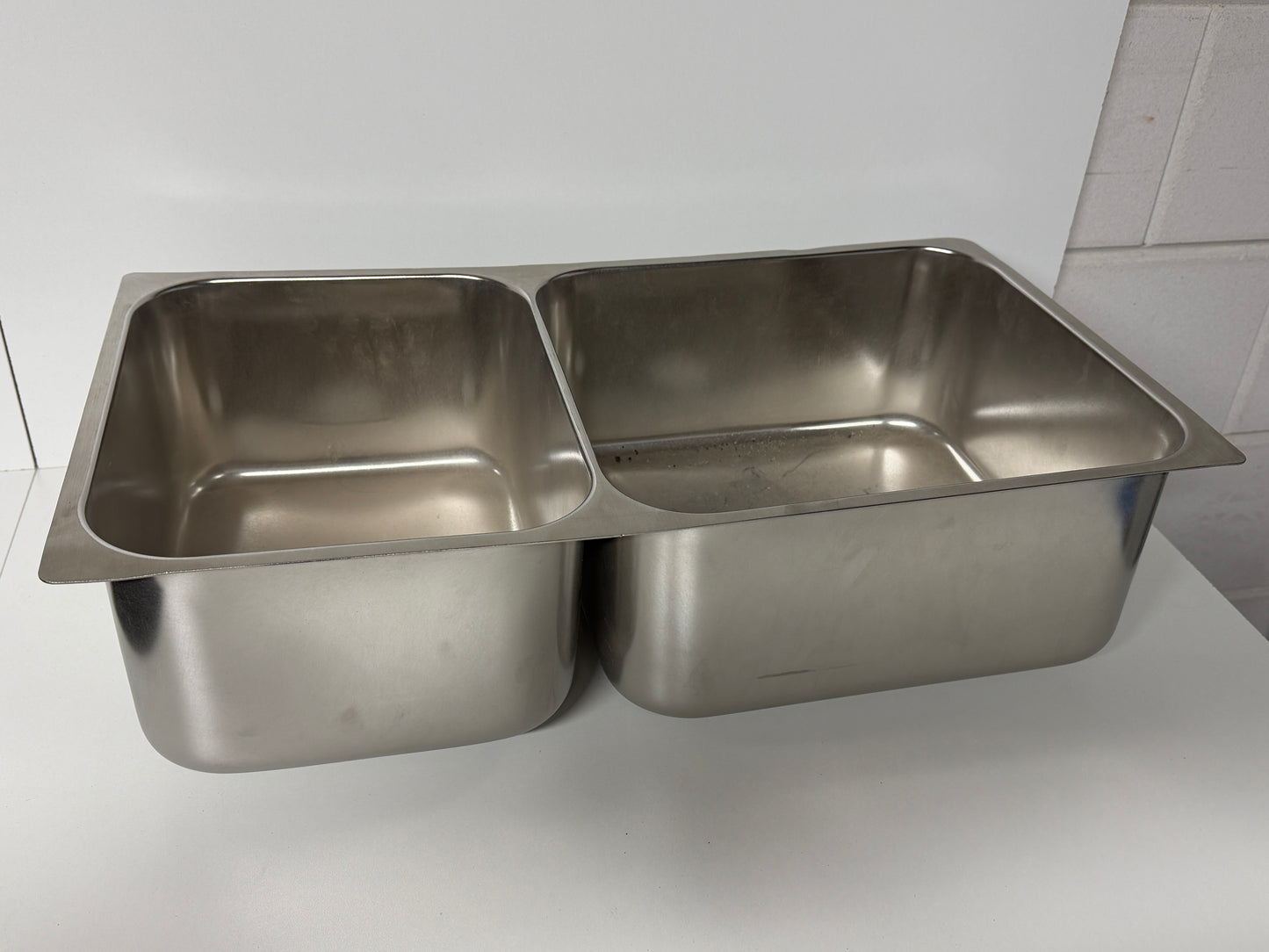 Nieuwe Dubbele Rechthoekige wasbak RVS 600 x 320 mm