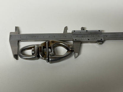 Wichard Snapsluiting quick release met wartelend oog RVS 90 mm