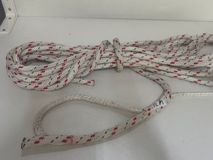 12 meter schoot/val/lijn met lus 12 mm