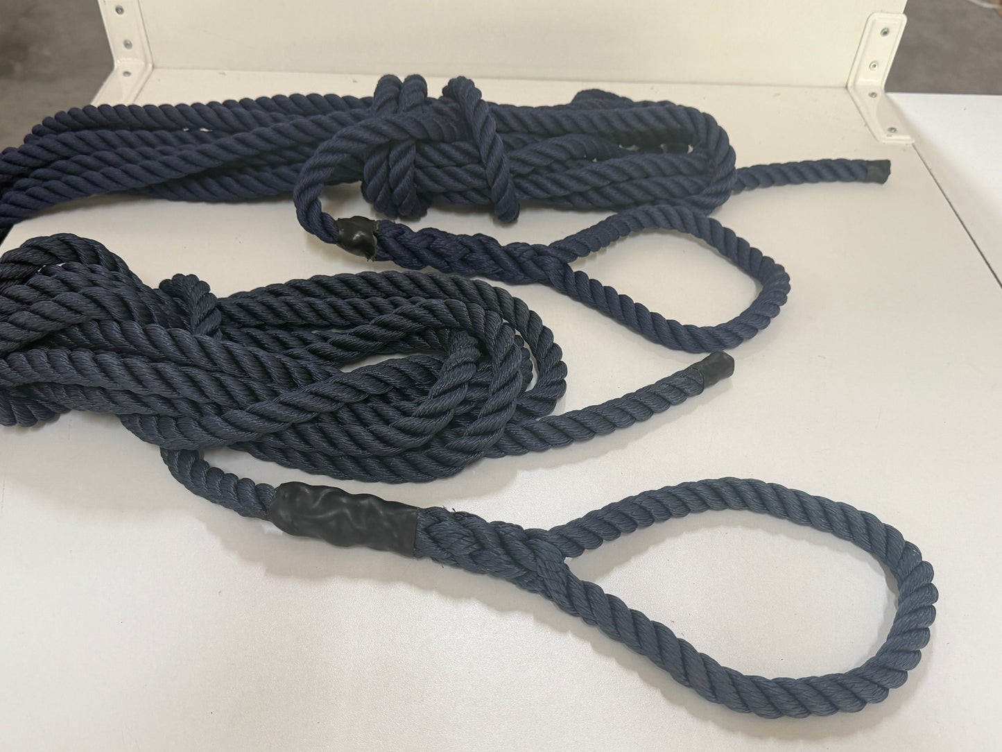 Landvast 10 meter met gesplitst oog 18 mm - NIEUW
