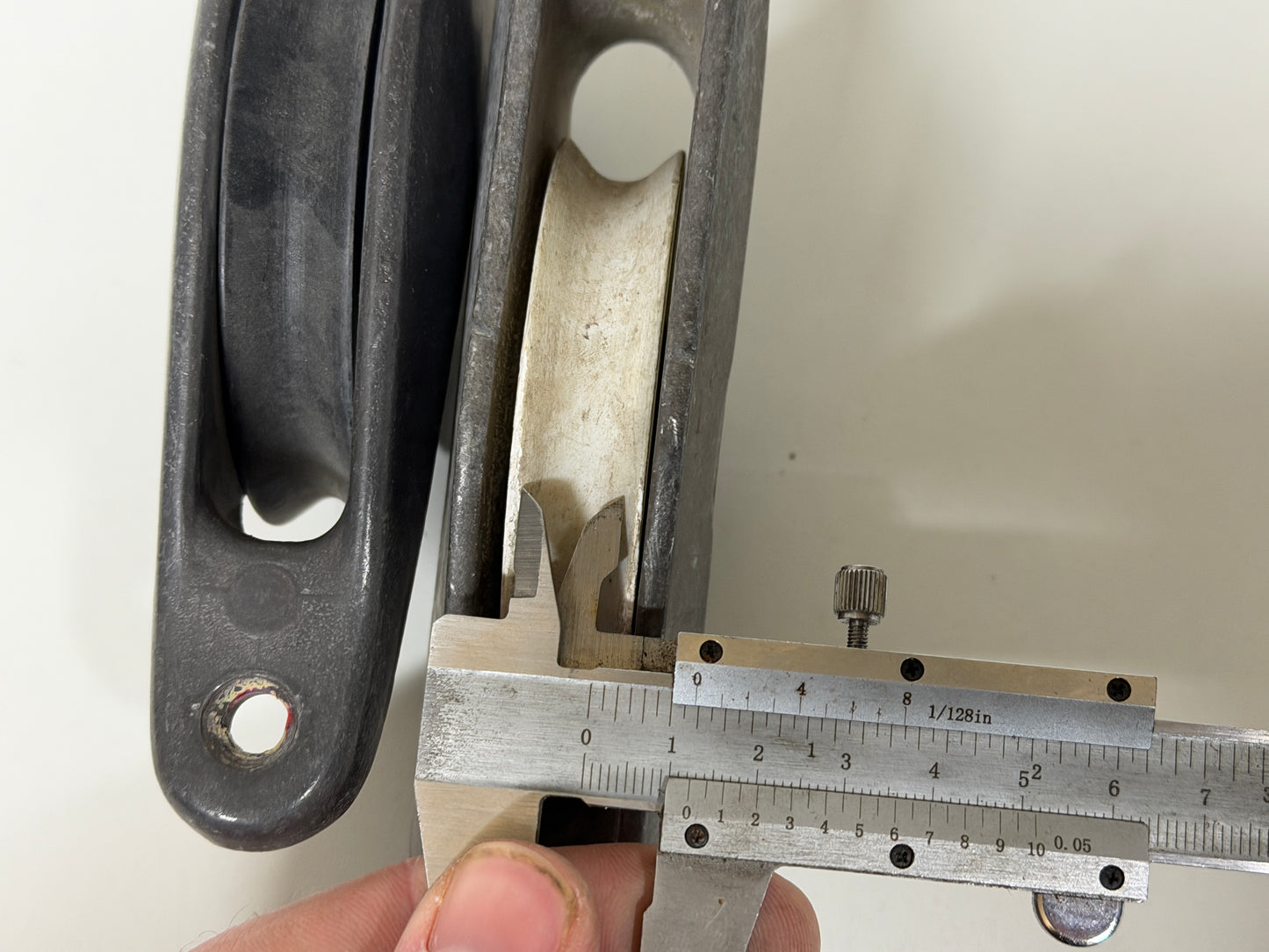 1 schijfs blok door dek max 12 mm lijn