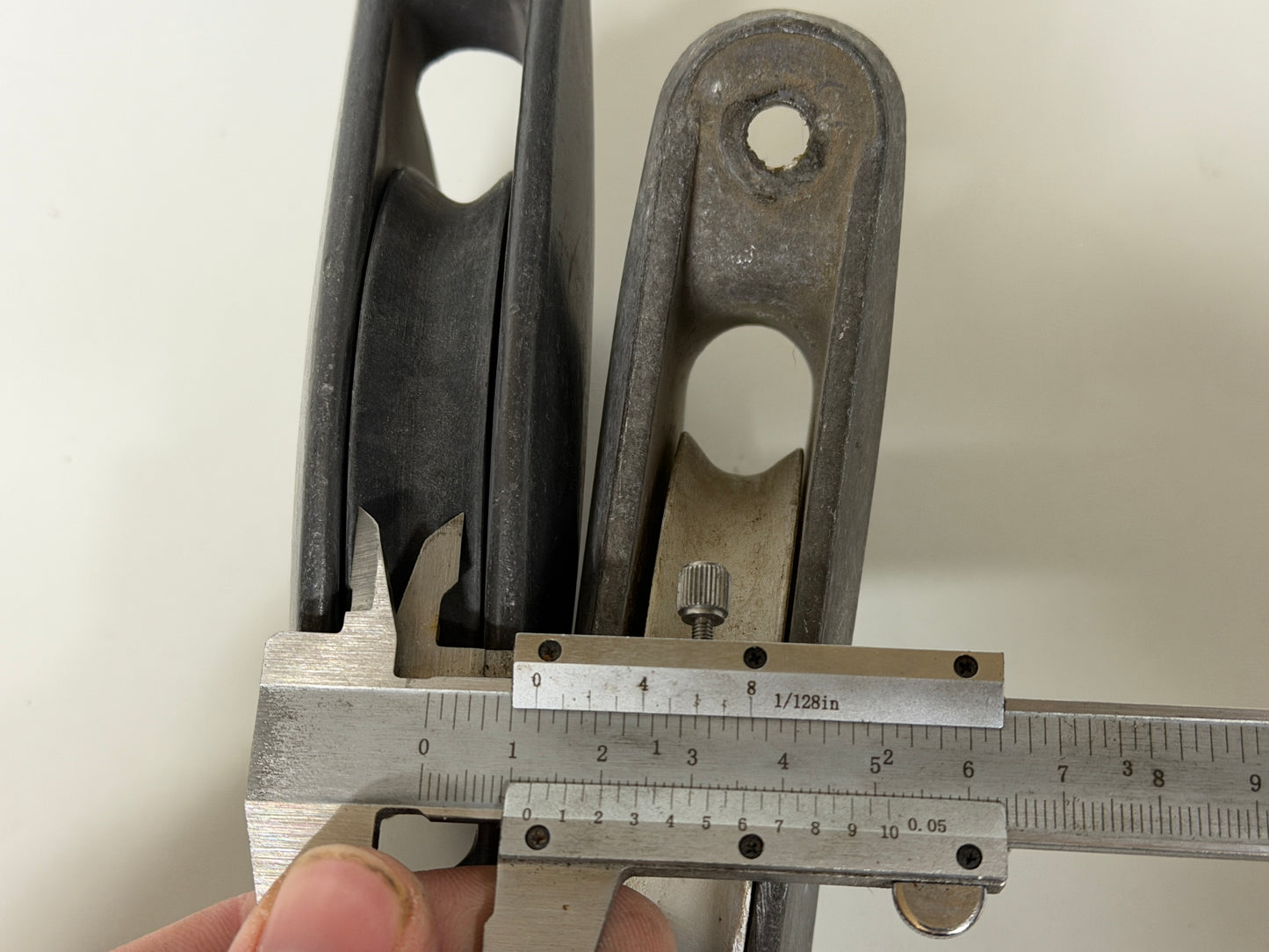 1 schijfs blok door dek max 12 mm lijn