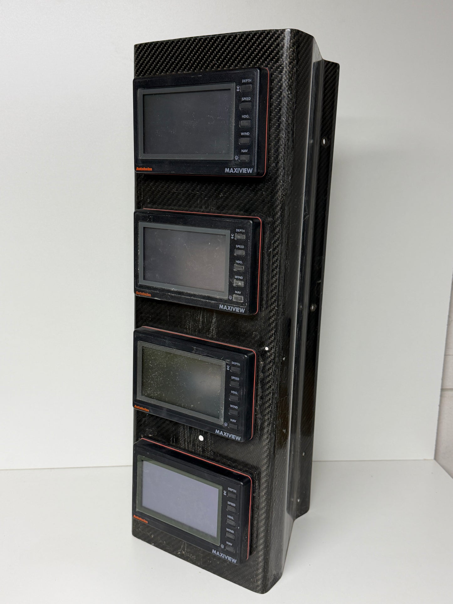 Carbon Mast Unit / maststeun met 4 x Autohelm Maxiview