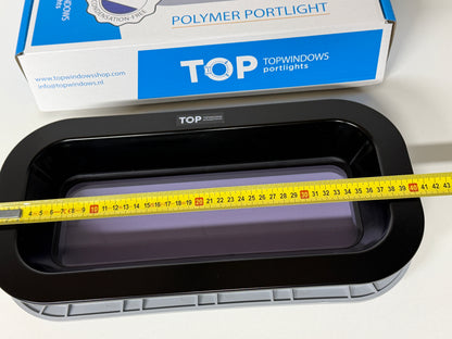 TOPwindows rechthoekige klappende kunststof patrijspoort 375 x 175mm