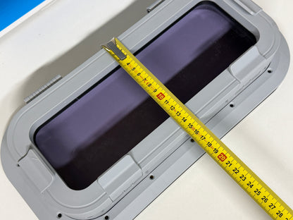 TOPwindows rechthoekige klappende kunststof patrijspoort 375 x 175mm