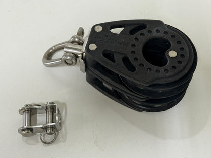 Harken 75 mm Carbo 2 schijfs blok