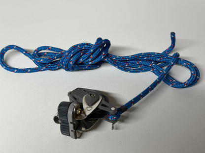 Lewmar 1 schijfs blok 40 mm met hondsvot en draaiwartel en klem