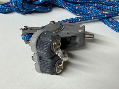 Lewmar 1 schijfs blok 40 mm met hondsvot en draaiwartel en klem