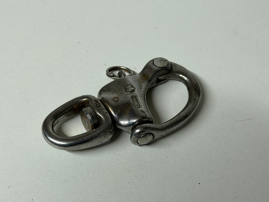 Wichard Snapsluiting RVS met wartelend oog 90mm