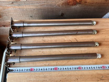 4 RVS scepters 39 cm inclusief scepterpotten
