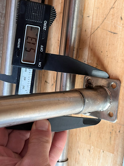 4 RVS scepters 39 cm inclusief scepterpotten