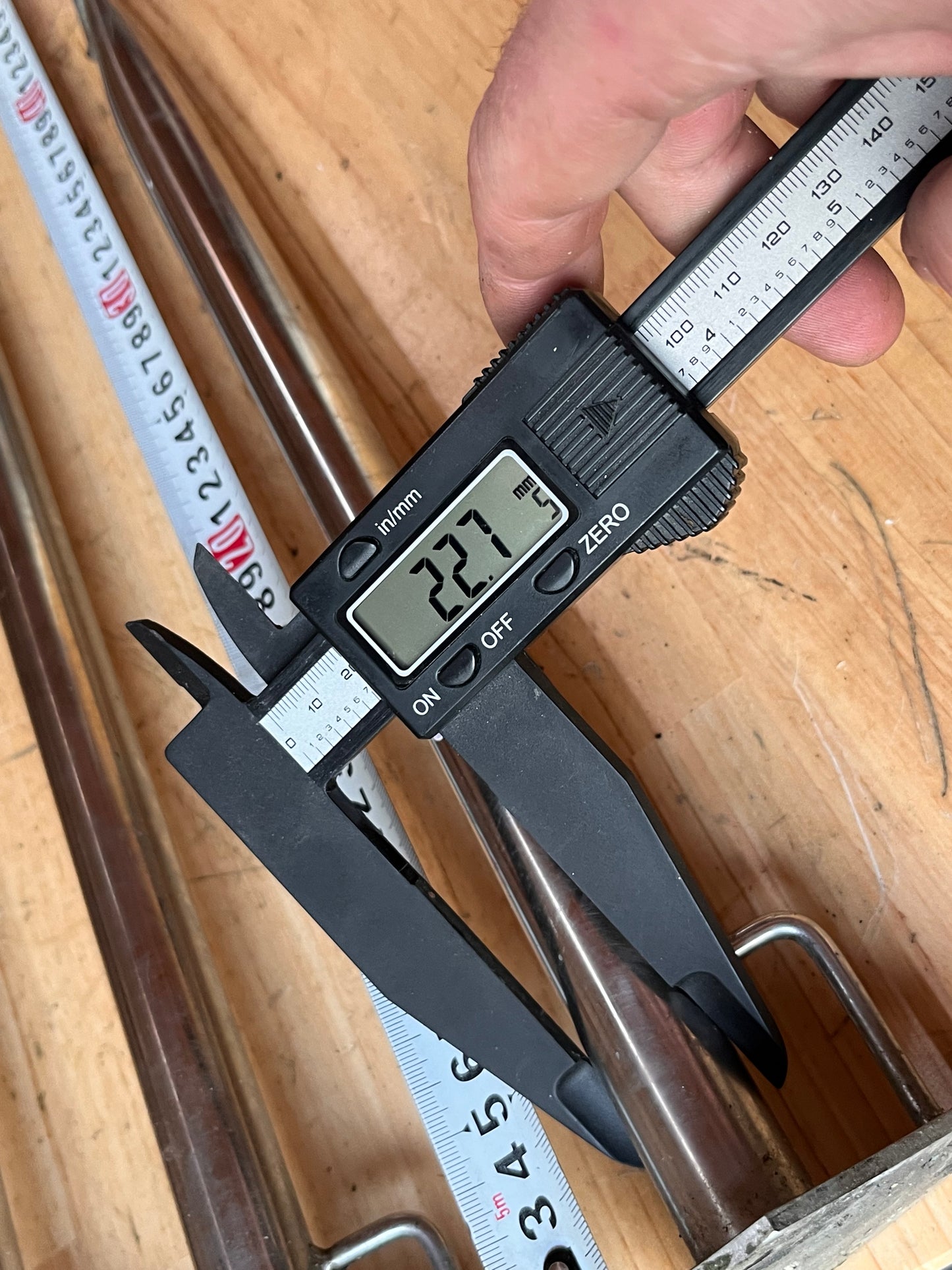 4 RVS scepters 40 cm