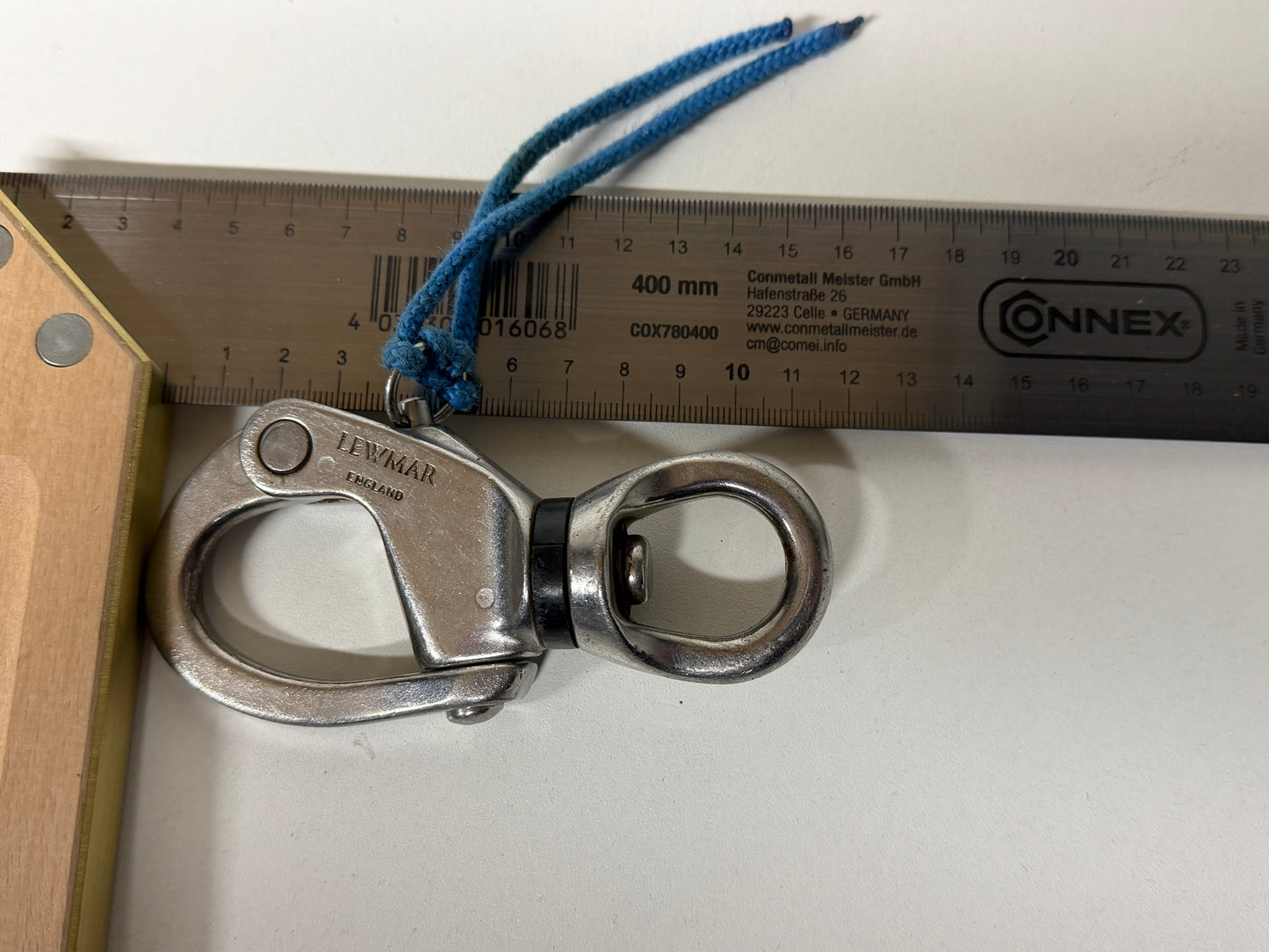 Lewmar rvs sluiting met draaibaar oog 115mm